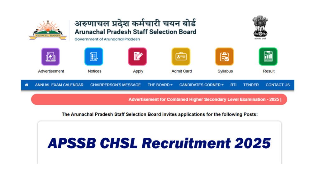 APSSB CHSL Recruitment 2025
