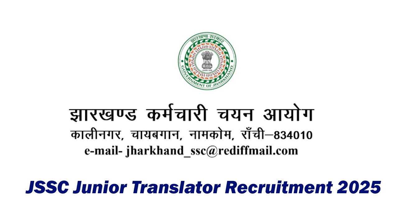 JSSC Junior Translator Recruitment 2025