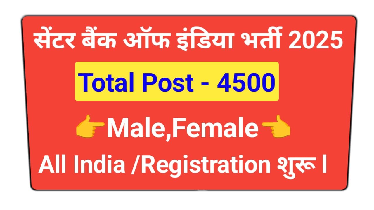 Central Bank of India Apprentice Recruitment 2025