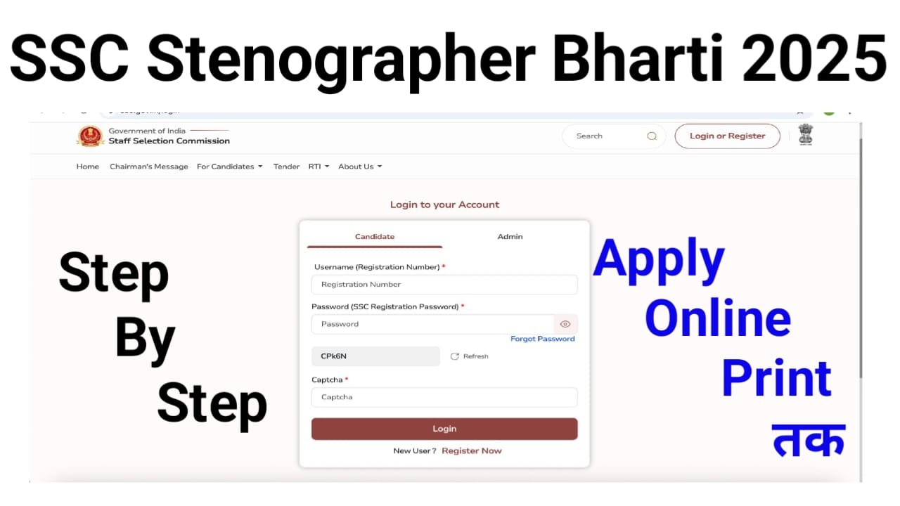 SSC Stenographer भर्ती 2025