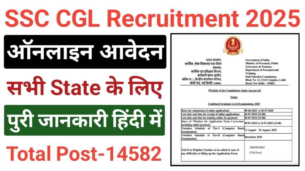 SSC CGL Recruitment 2025