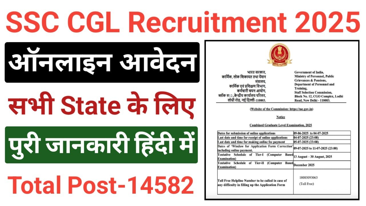 SSC CGL Recruitment 2025