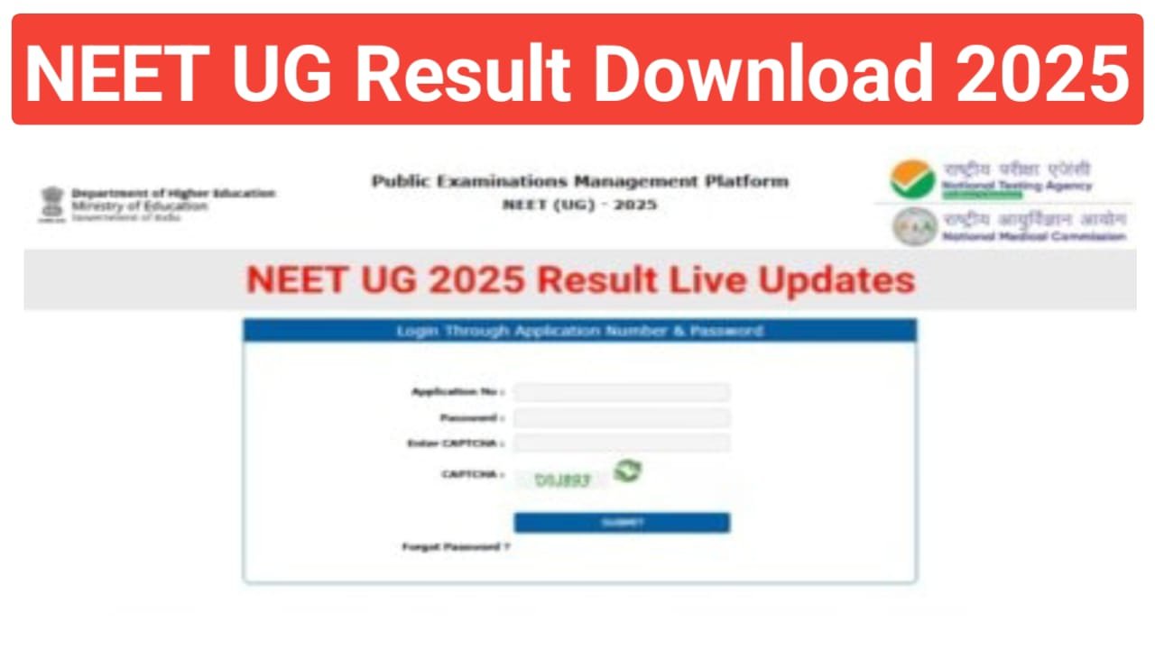NEET UG Result 2025