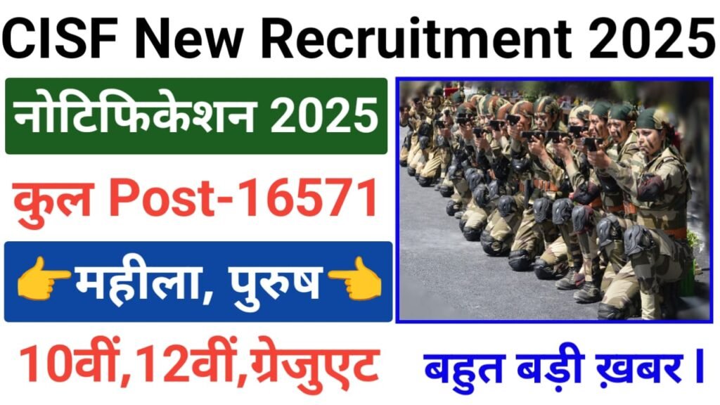 CISF Recruitment 2025