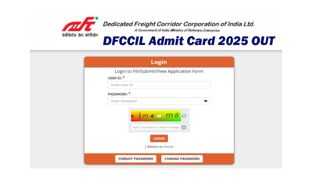 DFCCIL Admit Card 2025