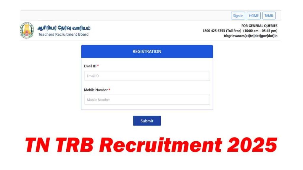 TN TRB Recruitment 2025