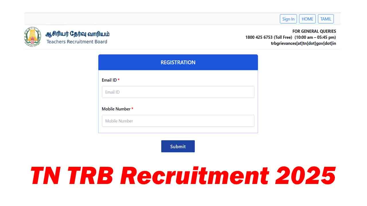 TN TRB Recruitment 2025