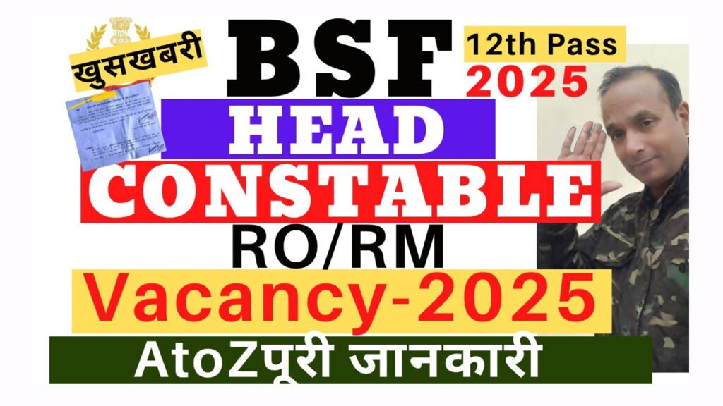 BSF HC RO RM Recruitment 2025