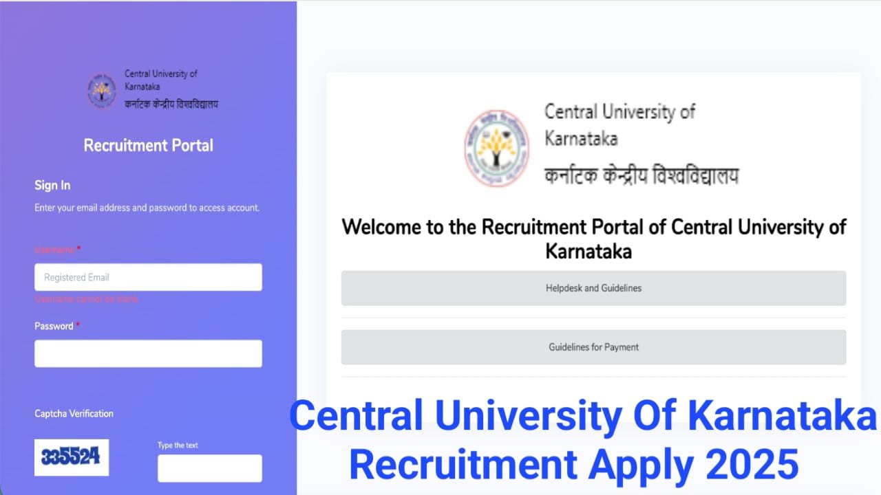 Central University of Karnataka Bharti 2025